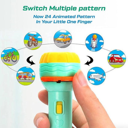 Slide Flashlight Torch Educational Toy