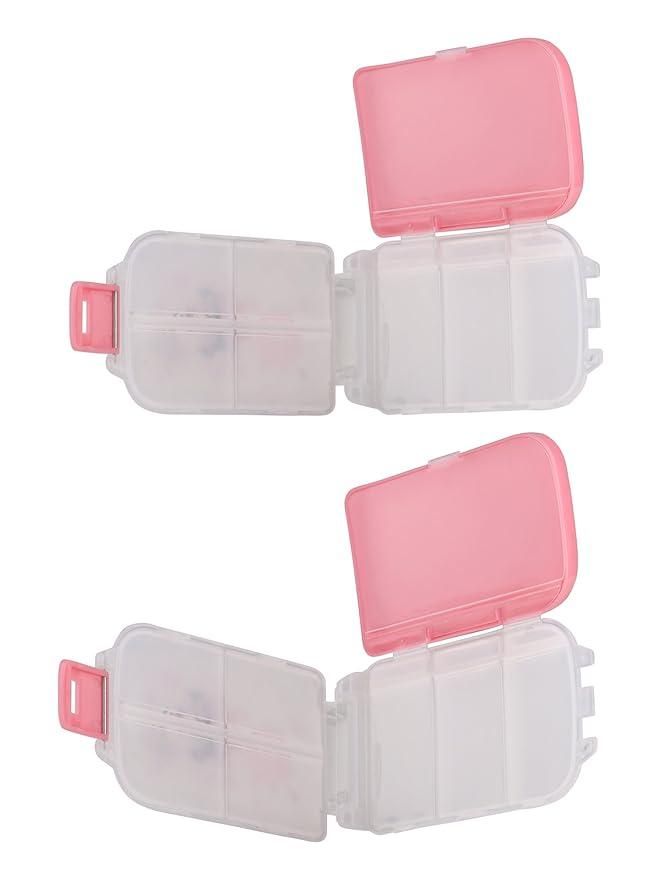 Multipurpose Small Storage Box Organizer for Pills 8 Shelf Useful for Medicine