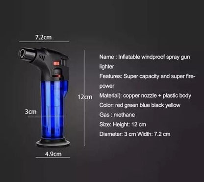 Windproof Jet Flame Butane Torch Lighter Pocket Lighter