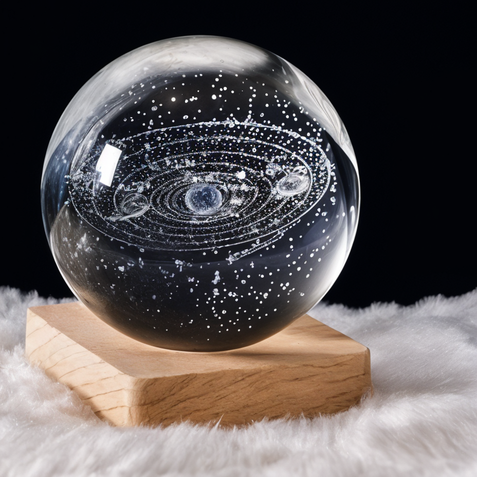 CrystalGlow: Assorted 3D Crystal Lamp Ball